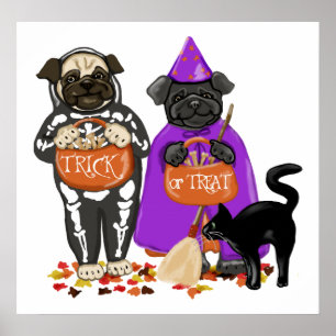 Poster Ticket ou traitement personnalisé Carlins Hallowee