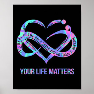 Poster Tie Dye Coeur Votre Vie S Prévention Suicide Aware