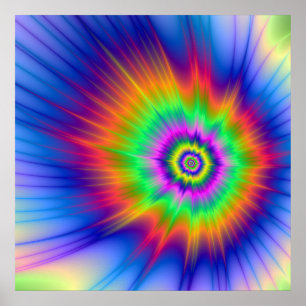 Poster Tie Dye Fireball