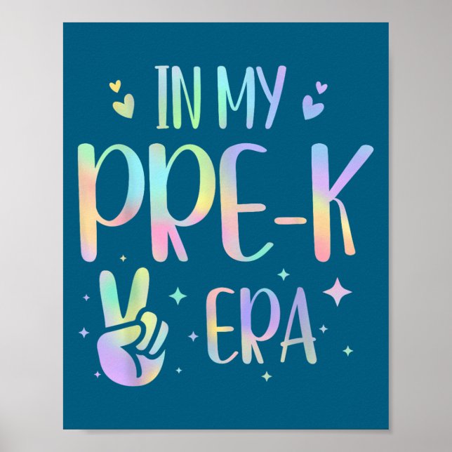 Poster Tie Dye In My Pre-k Era  (Devant)