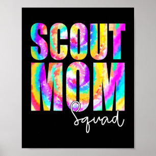 Poster Tie Dye Scout Maman Squale Retour À L'École Femmes