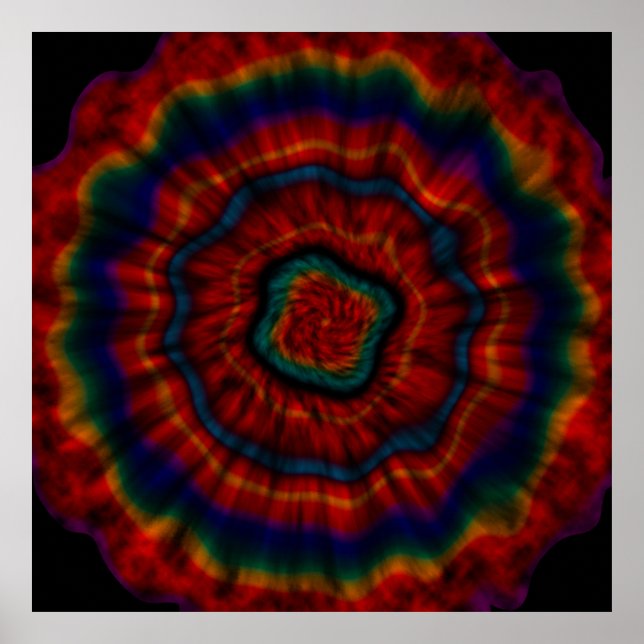 POSTER TIE DYE THROW (Devant)