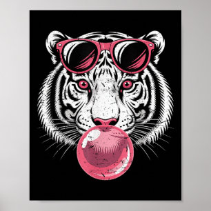 Poster Tiger Face Nk Sungles Jungle Vibes Amoureux des an