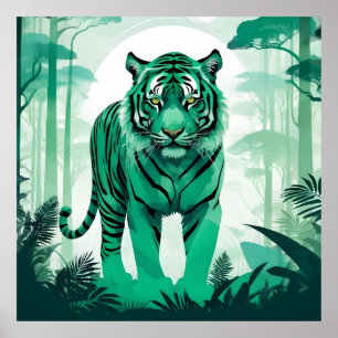 Poster Tiger Faune Animaux Nature Environnement Forêt