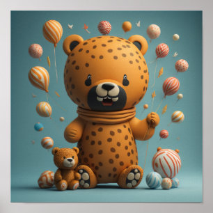 Poster Tiger migre bébé