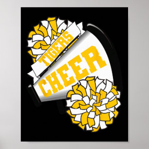 Poster Tigers Cheer Ck To School Esprit de Cheerleading G