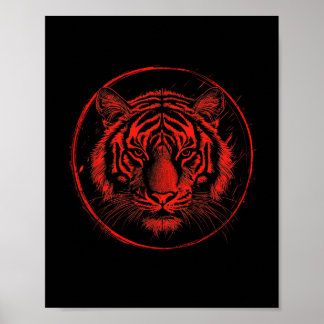 Poster Tigers de Shotokan Karate Graphisme moderne