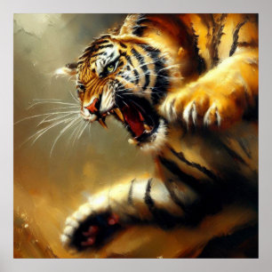 Poster Tigre (12) Chat sauvage