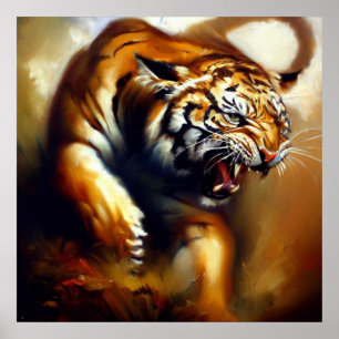 Poster Tigre (13) Chat sauvage