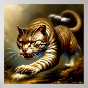 Poster Tigre (2) Chat sauvage
