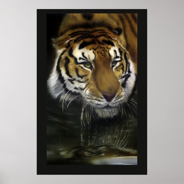 Poster Tigre à boire (Devant)