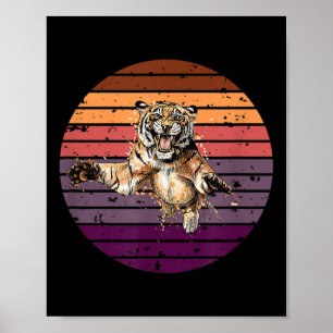 Poster Tigre, Asie Tigre Protection De l'environnement, T