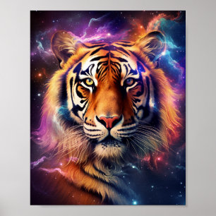 Poster Tigre cosmique