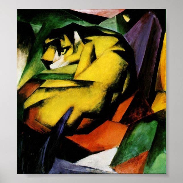 Poster Tigre de Franz Marc. (Devant)