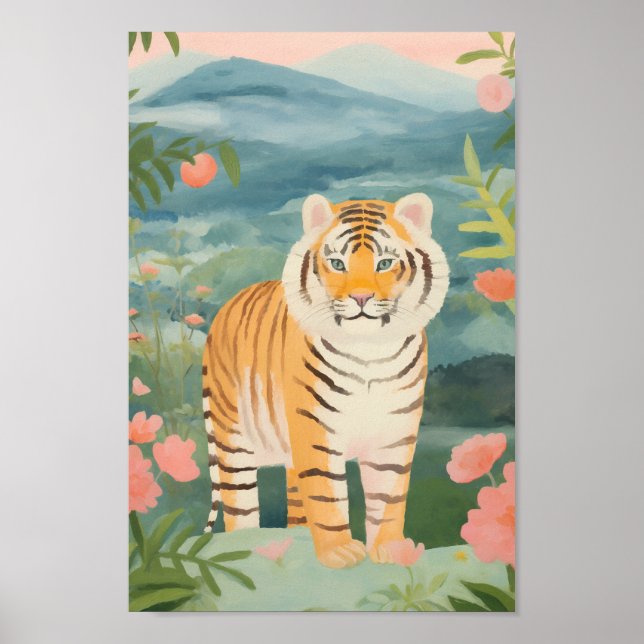 Poster Tigre mignon (Devant)