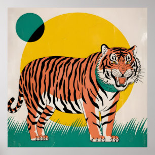 Poster tigre orange