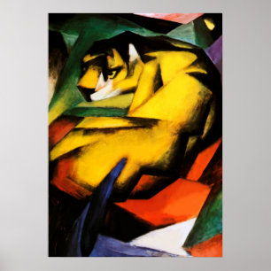 Poster Tigre peint par Franz Marc
