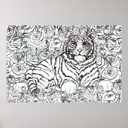 Poster Tigre sage