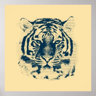 Poster Tigre vintage