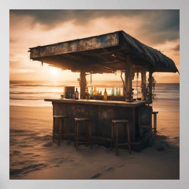 Poster Tiki Bar - 5 - (Devant)