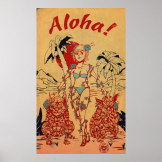 Poster Tiki Dogs