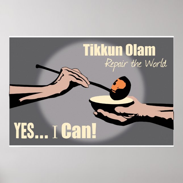 Poster Tikkun Olam...Réparer le monde (Devant)