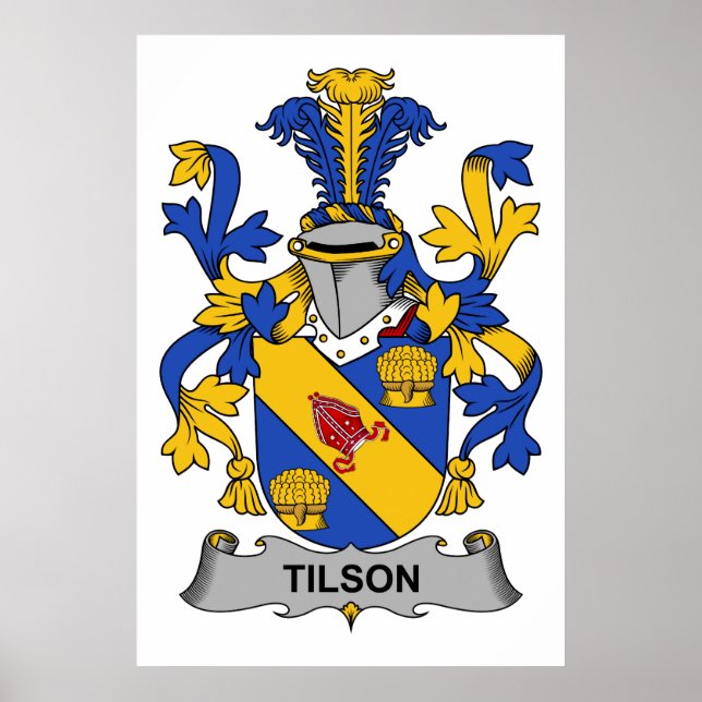Poster Tilson Family Crest (Devant)