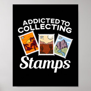 Poster Timbre Collecter Cadeaux Hommes Femmes Philatelist