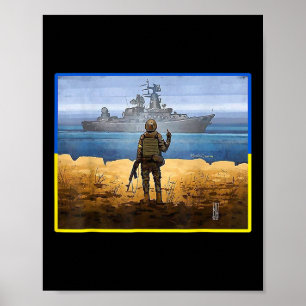 Poster Timbre-poste vintage de l'Ukraine Drapeau Fierté 