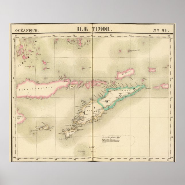 Poster Timor Island Oceania no 28 (Devant)