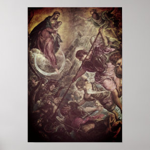 Poster Tintoretto - Archange Michael combat Satan