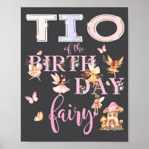 Poster Tio de la Fée d'anniversaire Fille d'anniversaire 