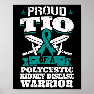 Poster Tio D'Un Oncle De Guerrier De Maladie Du Rein Poly