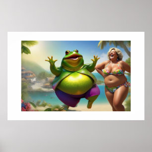 Poster "Tip-Toe À Travers Les Tulipes, Janet !"