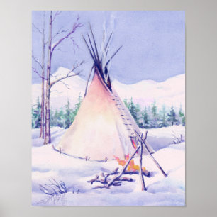 Poster TIPI & NEIGE par SHARON SHARPE