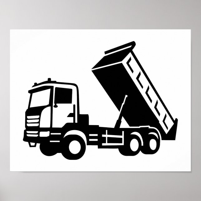 Poster Tipper de camion de vidange (Devant)