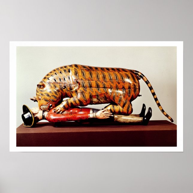 Poster Tipu's Tiger, c.1790 (wood) (Devant)