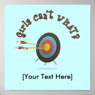 Poster Tir à l'arc Cible