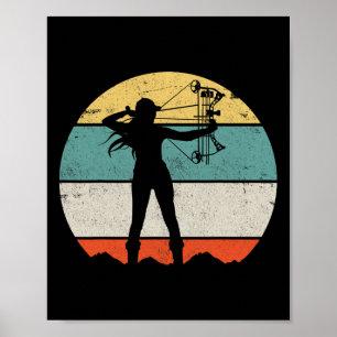 Poster Tir à l'arc de chasse à la boue
