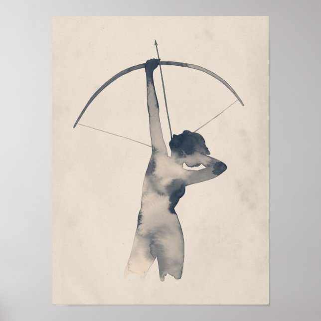 Poster Tir aquarelle (Devant)