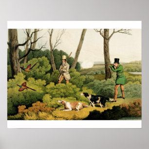 Poster "Tir de faisan", pub. par Thomas McLean, 1820 (