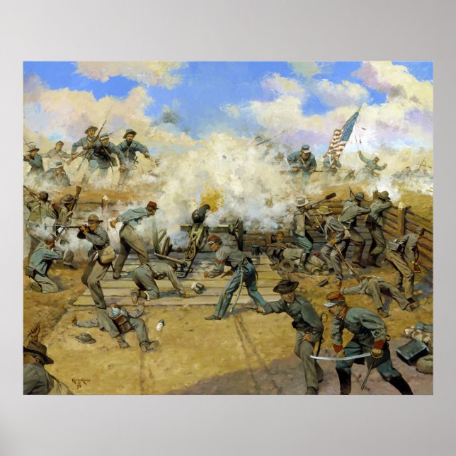 Poster Tir et être Damné par Keith Rocco Fort Gregg (Devant)