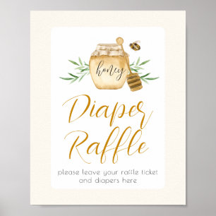 Poster Tirage de Couches Little Honey Bee Baby Shower Tab