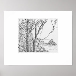 Poster Tirage de Lamorna Cornwall, Eleanor M Hughes Re-St