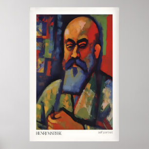 Poster Tirages d'art de Matisse - Art de portrait de soi