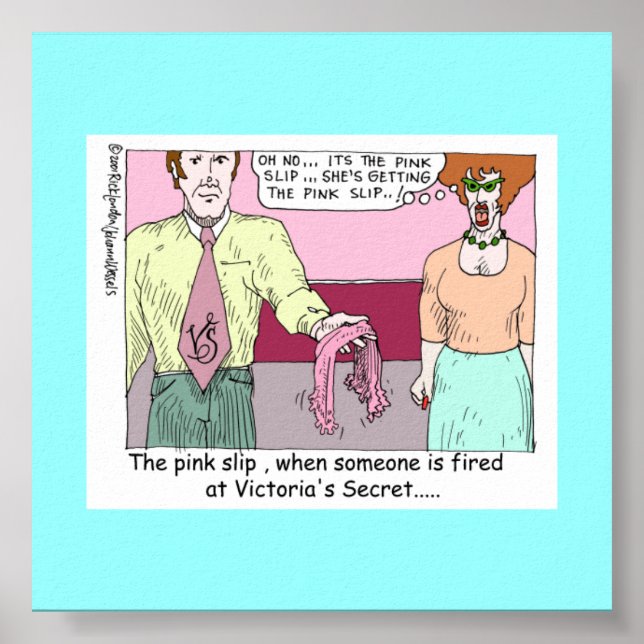 Poster Tiré De Victoria Secret Cartoon Canvas Print (Devant)