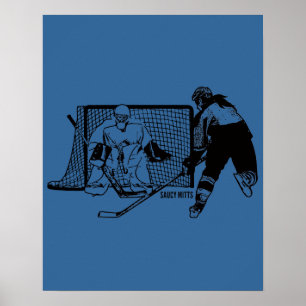 Poster Tiré sur l'hockey net (femelle)