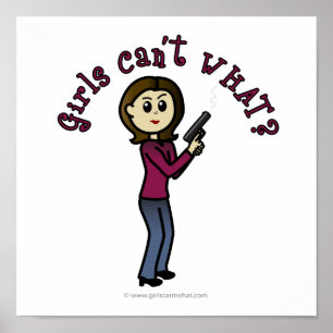 Poster Tireur d'élite féminin