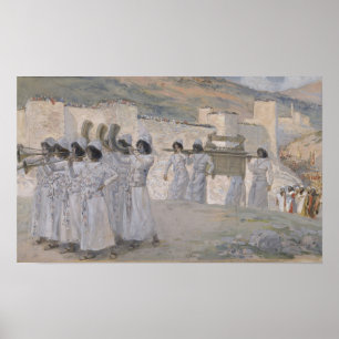 Poster Tissot - Les Sept Trompettes de Jéricho 1896