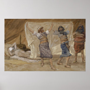 Poster Tissot - L'Ivresse de Noé 1896